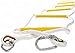 ISOP Emergency Fire Escape Ladder 3 Story Homes | 25 ft Emergency Escape Rope Ladder | Fast to Deploy & Easy to Use | Light, Compact & Easy to Store - Weight Capacity up to 2000 Pounds (25ft)