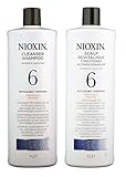 Nioxin System 6 Noticeably Thinning Hair Cleanser & Scalp Therapy Conditioner Duo Set
