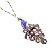 Leegoal Retro Peacock Crystal Necklace Pendant Jewelry Vintage Style