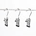 Aligle Tm Portable Laundry Hook Multi-Functional Clips Stainless Steel Home Travel Essentials Stainless Steel Pants Rack, Shoe Clips 12pack