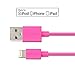 Omars 4ft / 1.2m Lightning 8pin to USB SYNC Cable Charger Cord for Apple iPhone 5 / 5s / 5c / 6 / 6 Plus / 6s / 7 / 7 Plus, iPod touch 5, iPod nano 7, iPad Mini / mini 2/ mini 3, iPad 4 / iPad Air / iPad Air 2 Pink [Apple MFI Certified]