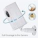 Yeegewin Wyze Cam Pan Real Water Resistant Protective Case with Adjustable Mount Bracket,ABS Material Weatherproof Anti-Scratch UV Protection Cover Suitable for Indoor and Outdoor Installation-Clear