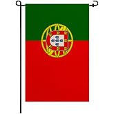 HSQCEZ Portugal Portuguese Garden Flags 12x18 Inch Double Sided Burlap Patriotic Country Yard Flag Banners Outdoor Weather Resistant Farmhouse Porch Lawn Decoration