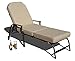 Kozyard Maya Outdoor Chaise Lounge Weather & Rust Resistant Steel Chair with Polyester Fabric Cushion for Pool, Patio, Deck or Yard (Beige)