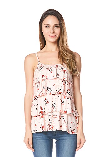 Bearsland Women's Maternity Nursing Tank Top and Cami Shirts,Orange,Medium