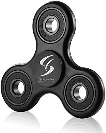 Fidget Spinner Open Up To Love Hand Spinner Fidget Stress Reducer Toy with Premium Bearing High Speed Fidget Spinner Toy Perfect for ADD,ADHD,Anxiety,Autism Adult and Children(Black)