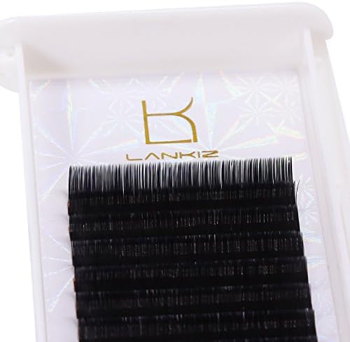 Individual Eyelashes Extension C curl 0.15mm 12mm Volume Long Lashes Extension Easy to Apply Salon Perfect Use by LANKIZ