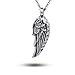 COCO Park Stainless Steel Angel Wing Cremation Jewelry Urn Necklace for Ashes Memorial Keepsake