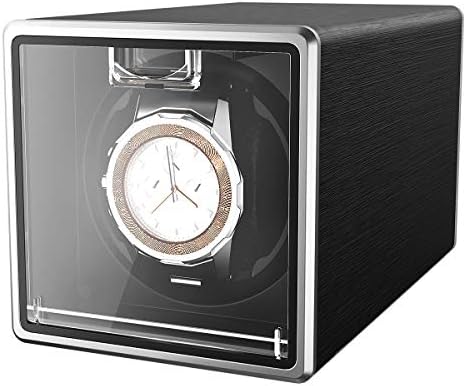 CRITIRON Automatic Watch Winder Case for 1 Watch Rotating Watches Storage Display Box Metal