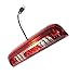 GLDIFA 3rd Brake Lights Compatible with 15-18 Silverado/Sierra 1500/2500/3500 Red And Clear Lens Third Brake Lights Lamp