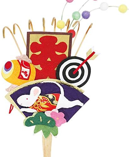 Amazon Co Jp 干支 ねずみ 和紙のお正月飾り 押し絵ピック 熊手 干支 子 ホーム キッチン