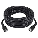 Houseables Pressure Washer Hose, Power Washers Replacement Kit, 5800 PSI, Black, 1/4" x 100 Ft Long, Repair/Extension Parts, Washing Accessories, High Turbo Water Jet, Fits Most B S, Generac, Karcher