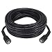 Houseables Pressure Washer Hose, Power Washers Replacement Kit, 5800 PSI, Black, 1/4" x 100 Ft Long, Repair/Extension Parts, Washing Accessories, High Turbo Water Jet, Fits Most B S, Generac, Karcher