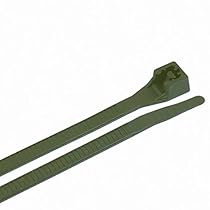 Gardner Bender 42-311R 100% Recycled Cable Tie, 11 Inch., 50 lbs. Tensile Strength, Wire / Cord Management Industrial and Household Use, Nylon Zip Tie, 75 Pk., Dark Green
