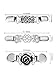Gejoy 5 Pieces Sweater Shawl Clips Set Retro Cardigan Collar Clips Antique Flowers Dresses Shawl Clip for Women Girls (Style Set 1)