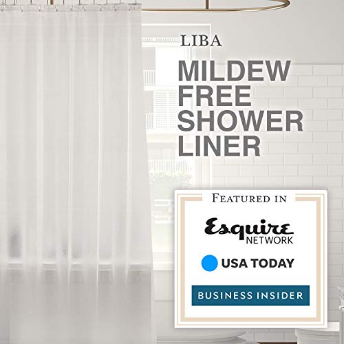 Liba Mildew Resistant Anti Bacterial Peva 8g Shower Curtain Liner