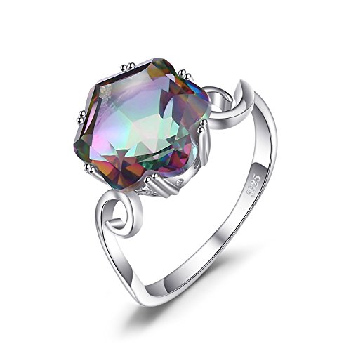 Jewelrypalace Women's 3.2ct Natural Quartz 925 Sterling Silver Ring Size 6