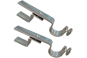 THE NONO BRACKET COMPANY NONO Bracket - Inside Mounted Blinds Curtain Rod Bracket Attachment (Nickel)
