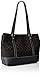 Nine West 9 Jacquard with Wristlet Tote Bag, Black/Black, One Size
