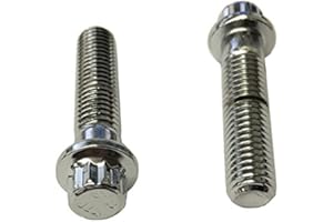 AMZ Clips And Fasteners 10 M8-1.25 x 35mm 12 Point Flange 3 Piece Wheel Bolts