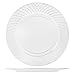 102 CRYSTAL CLEAR PLASTIC PLATES | 6 .25 Inch Disposable Plates | Fancy Dessert Plates | Hard Round Party Plates | Elegant Appetizer Plates | Heavy Duty Wedding Plates | Small Cake Plates [Diamond]