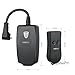 AVANTEK Outdoor Wireless Remote Control Outlet Switch Wireless Splashproof Electrical Plugs for Home and Outdoor Spaces, Black