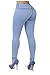 Curvify 764 Women's Butt-Lifting Skinny Jeans | High-Rise Waist, Brazilian Style Sky Blue 11