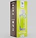 Bago Stainless Steel Double Wall Insulated Personal Water Bottle with Cover for Travel, Fishing & Camping. 1.2L Green Vacuum Infuser, Cup and Carrier for Hot Tea, Cold Alkaline Fruit Juices & More.