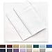 Cosy House Collection Premium Rayon Derived from Bamboo Bed Sheet Set - Cooling Blend - Deep Pocket, Ultra Soft & Breathable Bedding - 4 Piece Set (King, Bright White)