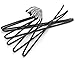 Rubber Coated Hangers - 12 Pack Non-Slip Black Hangers for Clothes - Premium Quality Materials - Sturdy Design - Easy Slide & Rubber Protected - Slim to Save Closet Space
