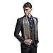 Hip Mall Fashion 100% Silk Long Charmeuse Satin Men Silk Scarf Cravat