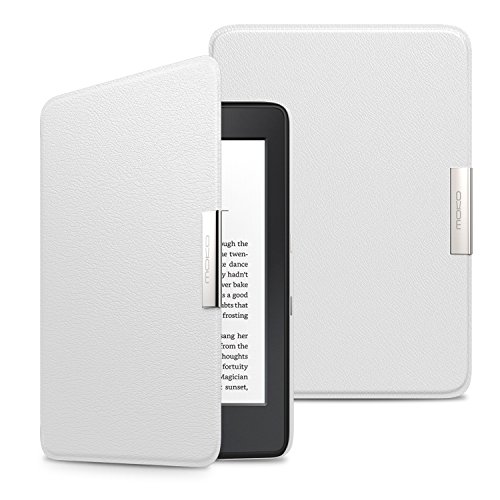 MoKo Case for Kindle Paperwhite, Premium Ultra Lightweight Shell Cover with Auto Wake/Sleep for Amazon All-New Kindle Paperwhite (Fits All 2012, 2013, 2015 and 2016 Versions), White