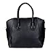 Color Scissor Womens Leather Top-Handle Crossbody Handbag Shoulder Bag Purse Black