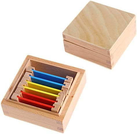 Beterans Montessori Sensorial Material Learning Color Tablet Box 1/2/3 Wood Preschool Toy