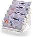 Officemate Business Card Holder Rack, 4-Tier, Clear (23015)