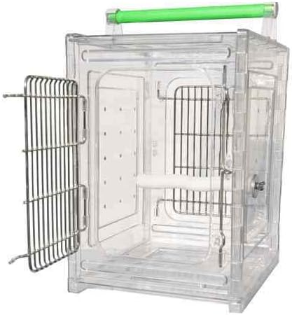 Cages New Acrylic Parrot Travel Carrier Bird Toy Toys Quakers, Lories, Senegal