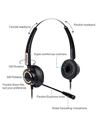 Auriculares con cable RJ9 con micrófono de cancelación de ruido solo para teléfonos IP de Cisco: como 6941 7942 7971 8841,8845, 8851, 8861,8945, 8961, 9951, 9971, etc.
