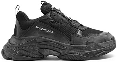 TOPSHOD Unisex Mens Womens Balenciaga Triple S Sneakers All Black