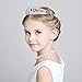 SudaTek Novelty Princess Tiara Sparkle Crystal Rhinestone Kid's Crown Birthday Glitter Tiara with Comb
