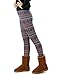 HDE Women's Funky Nordic Pattern Fleece Lined Winter Leggings Incan Christmas, Medium