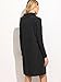Milumia Women's Buttoned Turtleneck Slub Long Sleeve Basic Short Dress