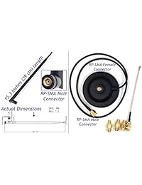 Kit universal Wi Fi de doble correa 9dBi Booster largo alcance Omni Directional 2.4 5Ghz Antenna RP SMA Macho Conector en base de imán con conectores y extensores