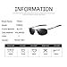 FEIDU Polarized Sport Mens Sunglasses HD Lens Metal Frame Driving Shades FD 9005 (A-black/gun-9005, 2.24)