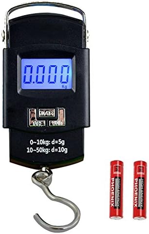 Luggage Scale for Suitcase, 110lb Fishing Hook Weigh With Temperature Sensor