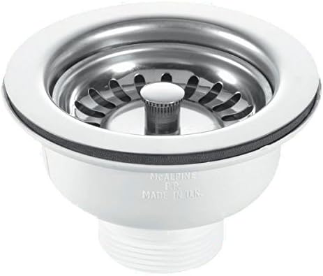 McAlpine BWSTSS 1 1/2-Inch Basket Strainer Waste Stemball Plug - Chrome