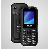BLU Tank Mini T650 1.8" GSM Unlocked 32MB Dual-SIM Flashlight Cellphone (Black/Red)