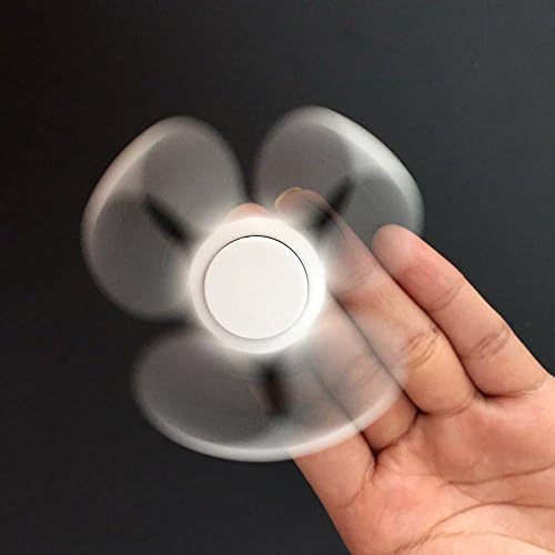 Zoom Fidget Spinner Toy Stress Reducer Ceramic Bearing EDC Focus Stress Reducer Toy High Speed Table for Children and Adults (White)