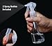 EasyLifeCare Refillable Mist Spray Bottle, Clear, 200ml, Pack of 2