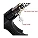 B1ST Drain Auger Drain Snake for Toilet Sewer Sink Snakes Plumber Cleaner Closet Drum Plumbing Auger Tool Clog Remover Pipe Cleaners for Bathroom Metal Spring-Steel Black