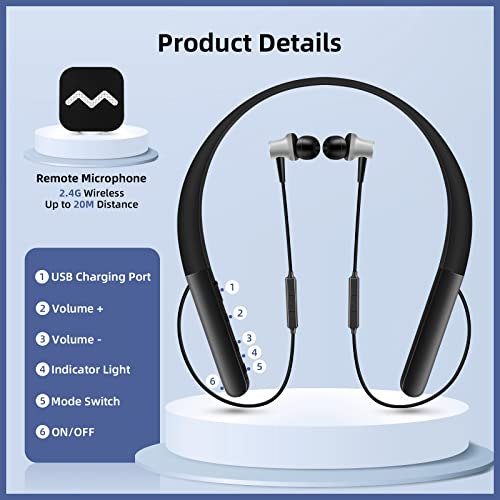 [2022 Upgraded] Rechargeable Hearing Aids for TV Watching